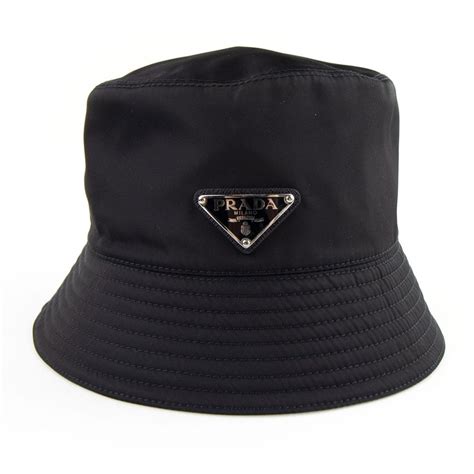 prada nylon hat.